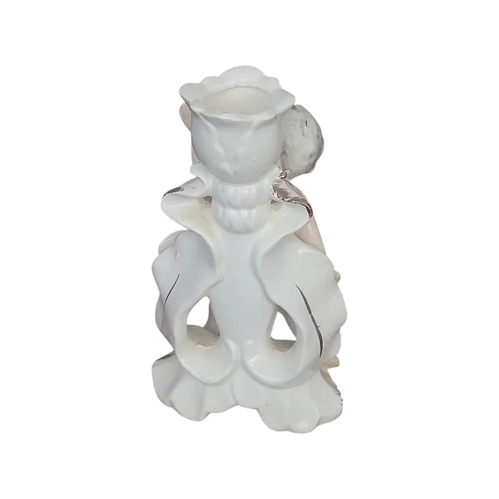 Vintage Cherub Porcelain Candle Stick Holder